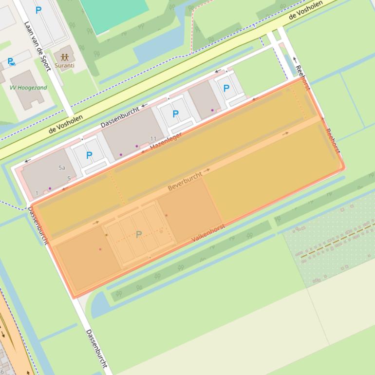 Kaart van postcodegebied 9603TK.