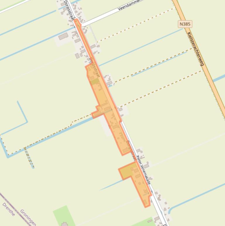 Kaart van postcodegebied 9605PH.