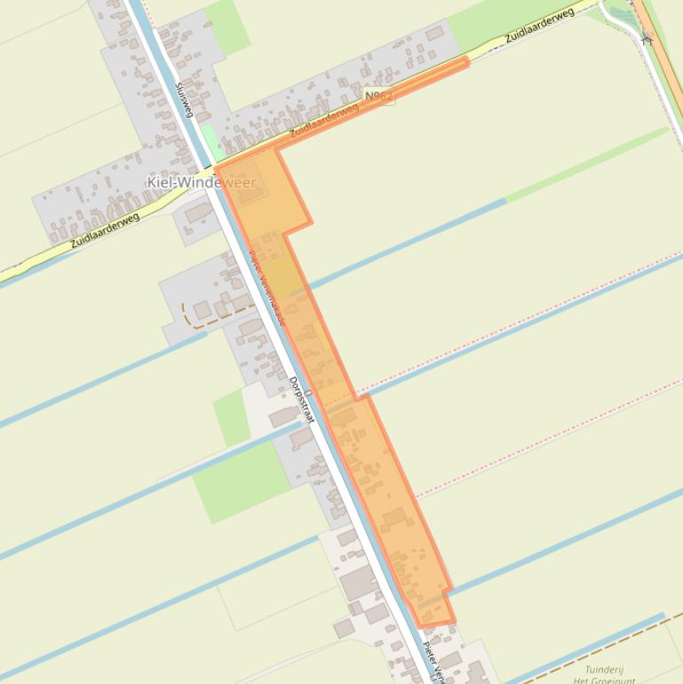 Kaart van postcodegebied 9605PK.