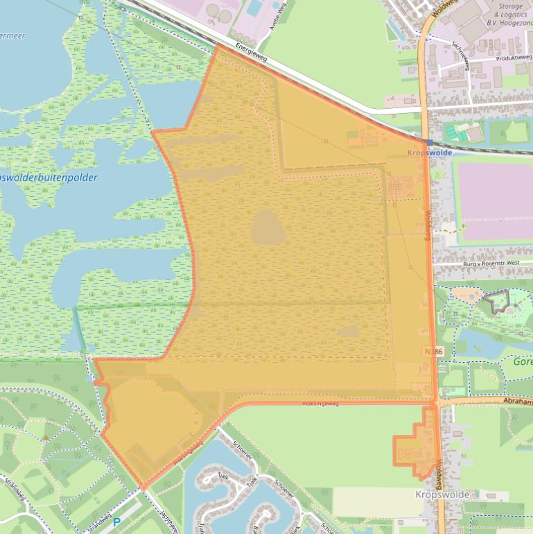 Kaart van postcodegebied 9606PG.