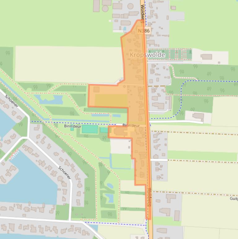 Kaart van postcodegebied 9606PH.