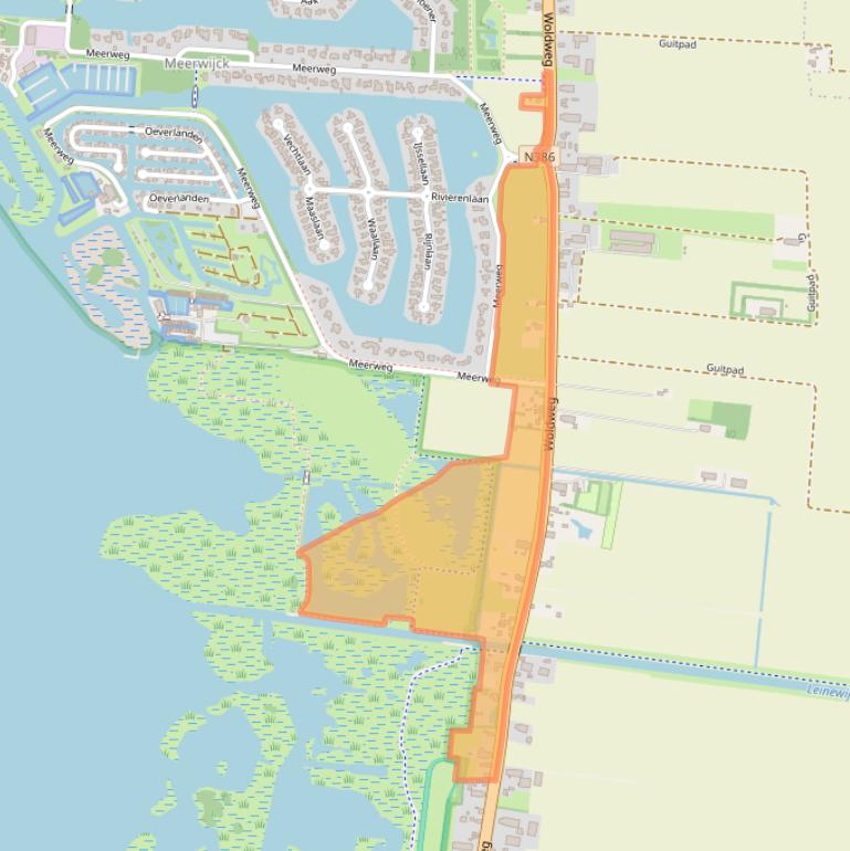 Kaart van postcodegebied 9606PJ.