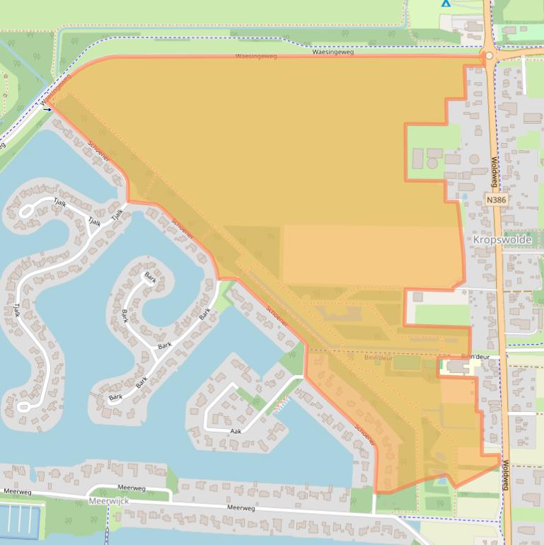 Kaart van postcodegebied 9606PT.