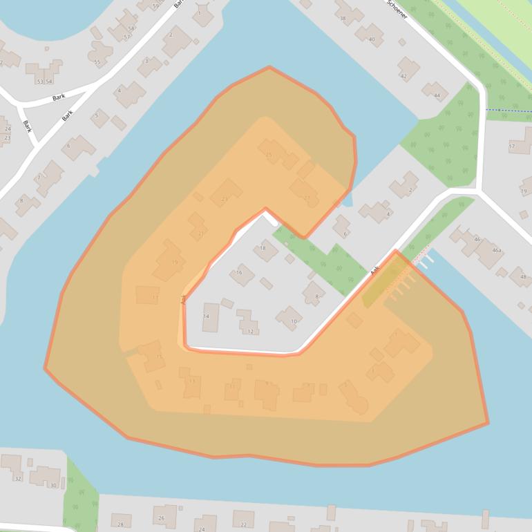 Kaart van postcodegebied 9606PX.