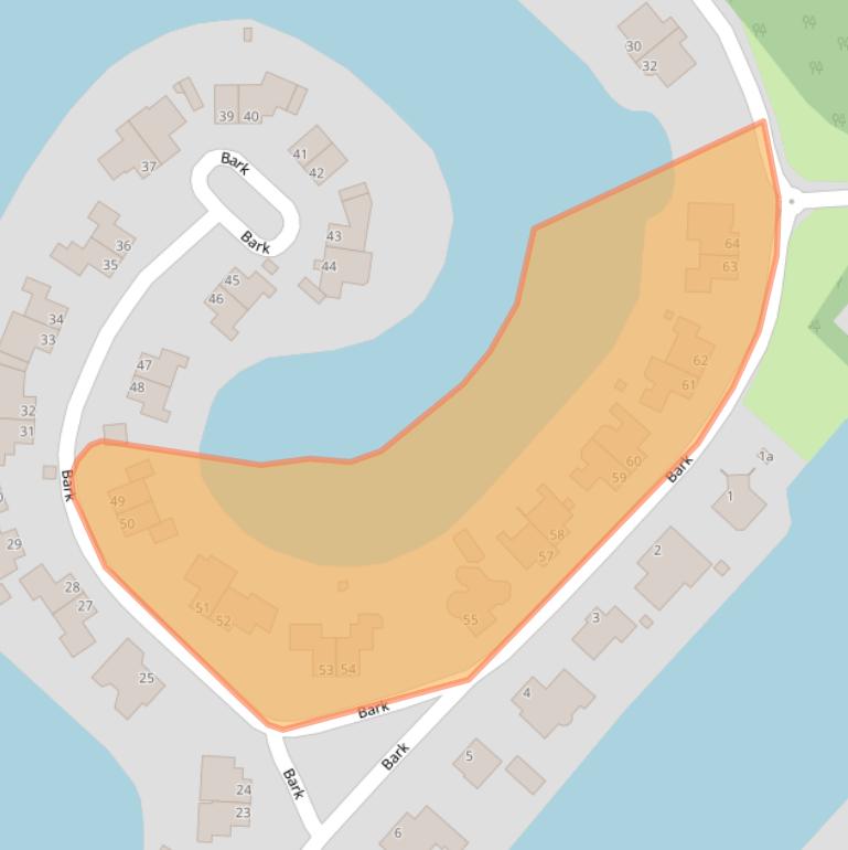 Kaart van postcodegebied 9606RC.