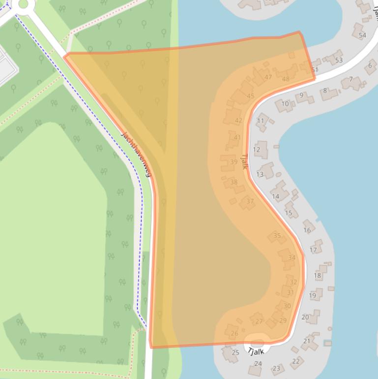 Kaart van postcodegebied 9606RE.