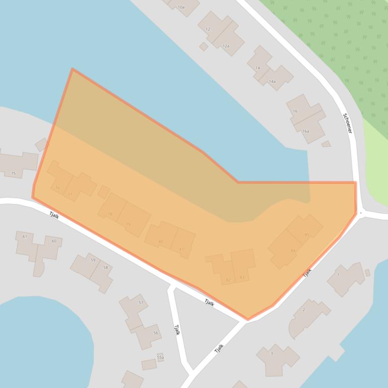 Kaart van postcodegebied 9606RH.