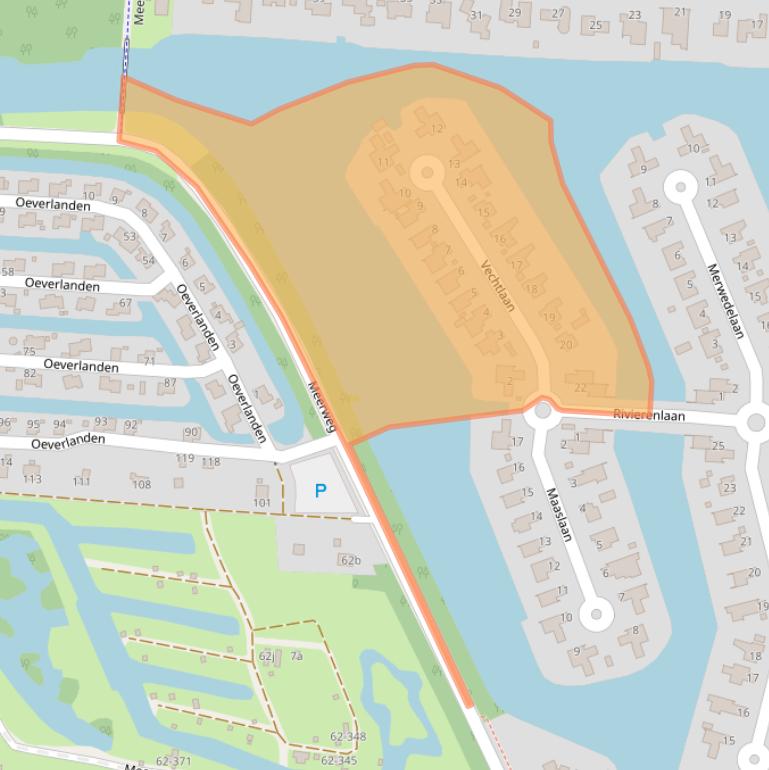 Kaart van postcodegebied 9606RJ.