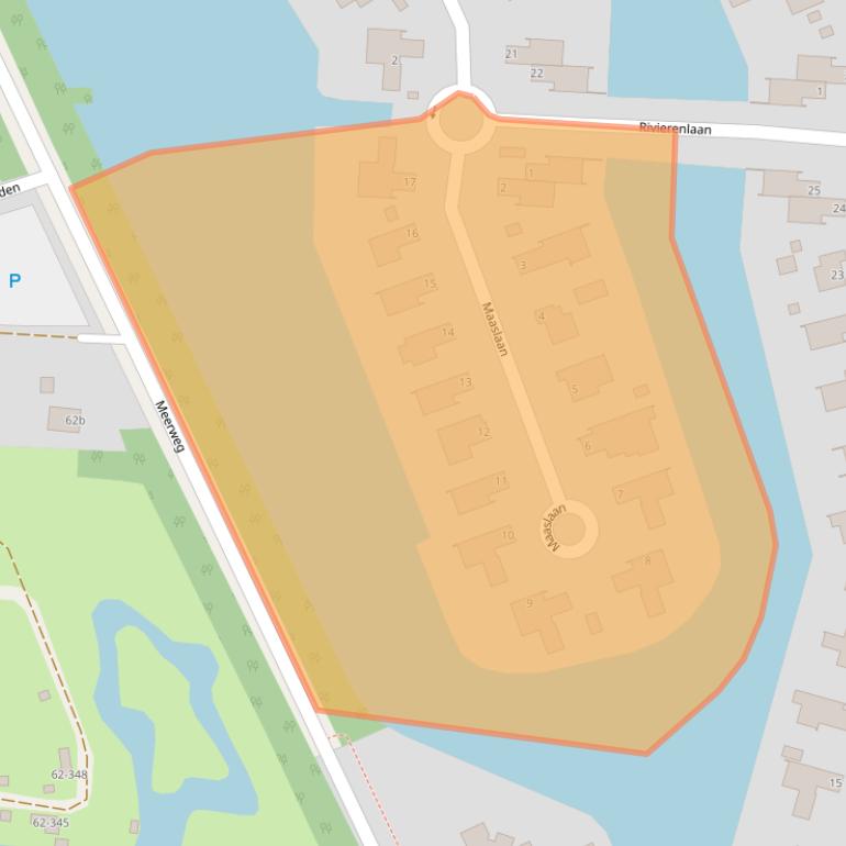 Kaart van postcodegebied 9606RK.