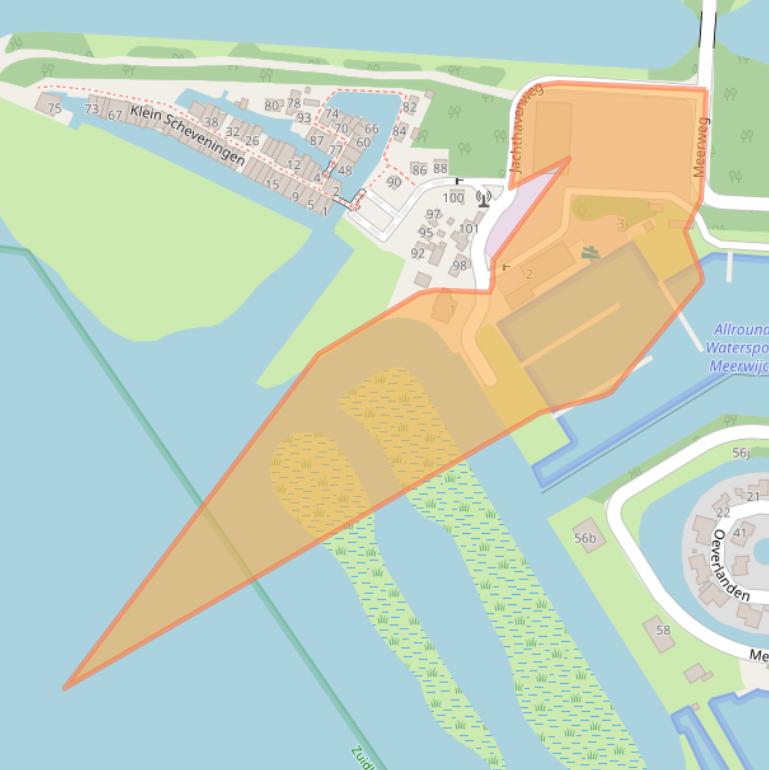 Kaart van postcodegebied 9606RS.