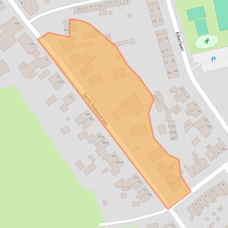 Kaart van postcodegebied 9607PB.