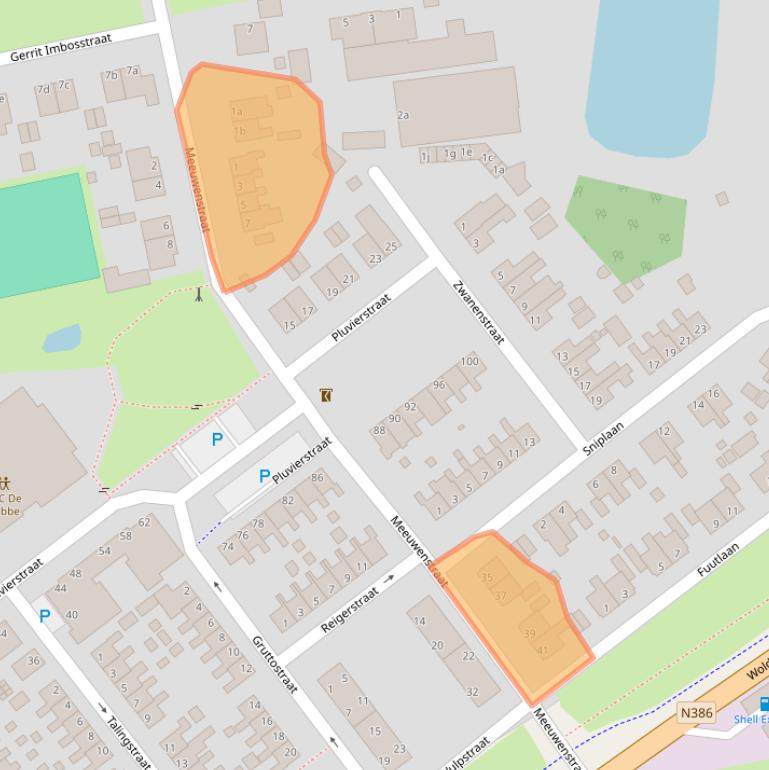 Kaart van postcodegebied 9607RA.