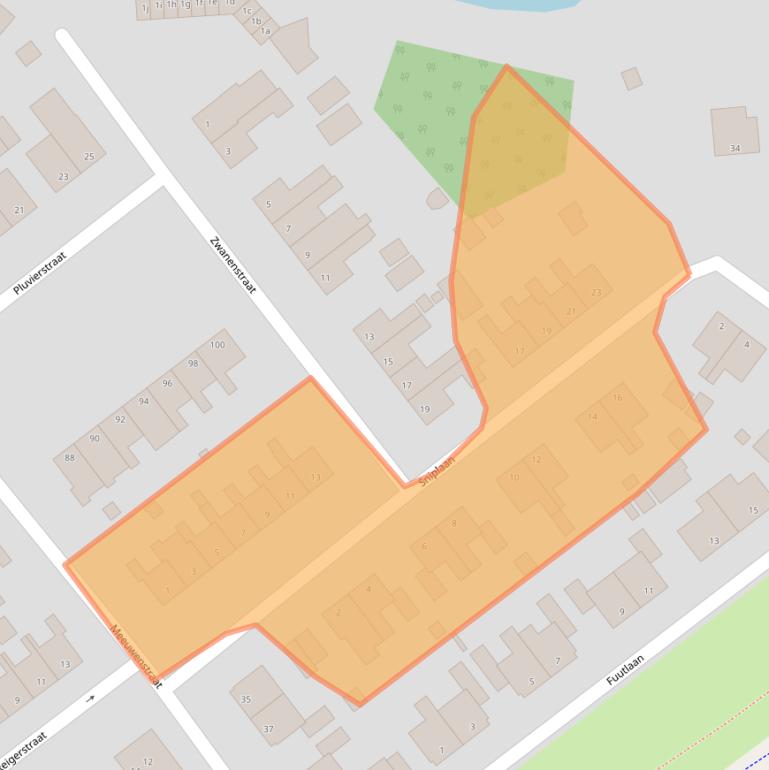 Kaart van postcodegebied 9607RD.