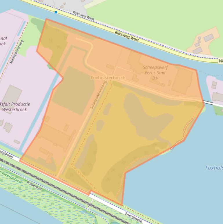 Kaart van postcodegebied 9608PD.