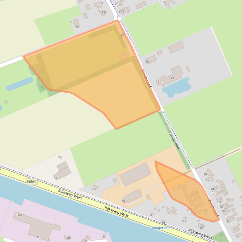 Kaart van postcodegebied 9608PE.