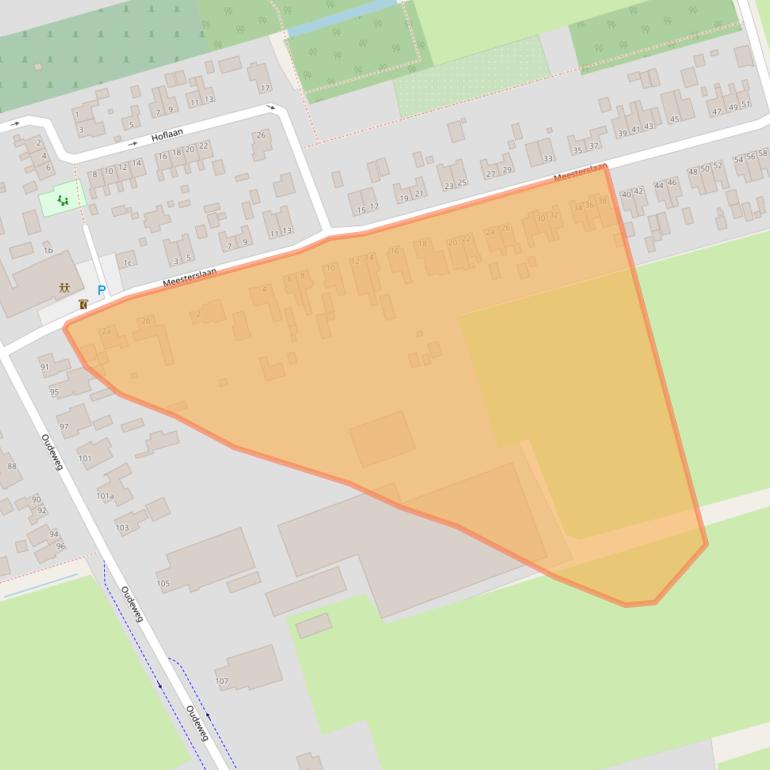 Kaart van postcodegebied 9608PS.