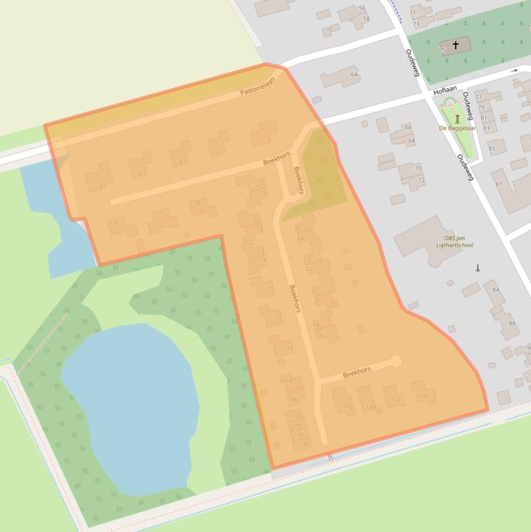 Kaart van postcodegebied 9608PW.