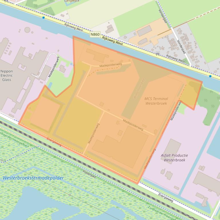 Kaart van postcodegebied 9608PX.