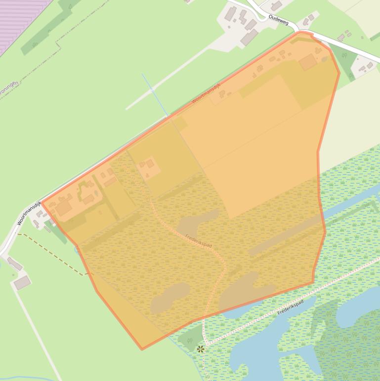 Kaart van postcodegebied 9608TB.