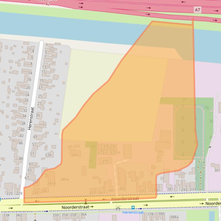 Kaart van postcodegebied 9611AG.