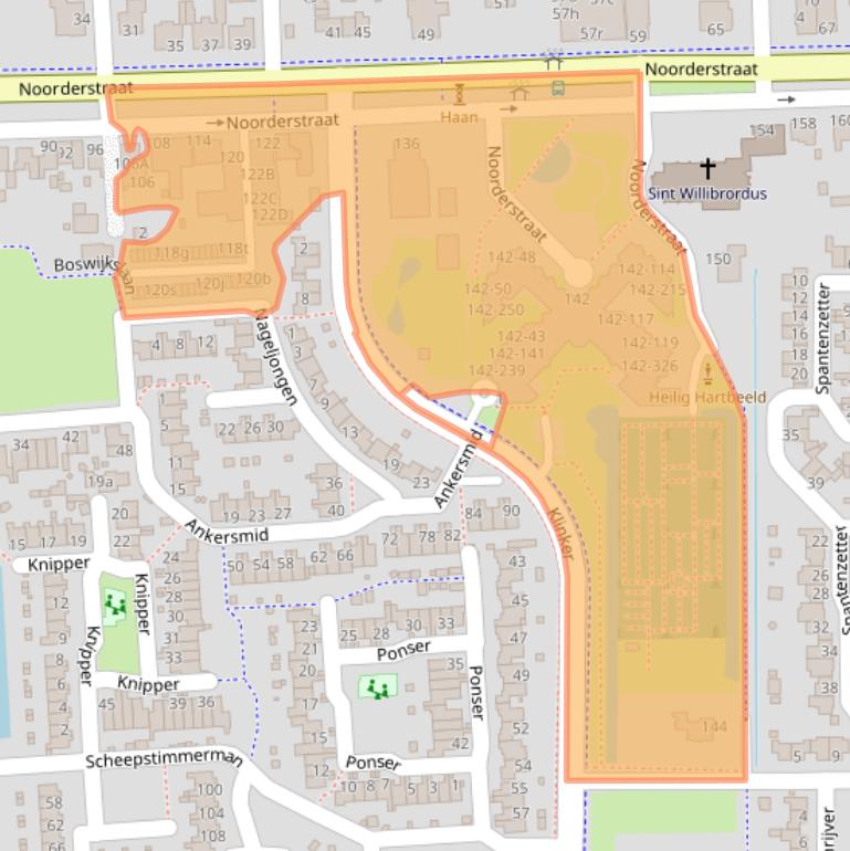 Kaart van postcodegebied 9611AN.