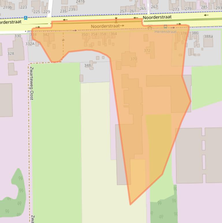 Kaart van postcodegebied 9611AV.