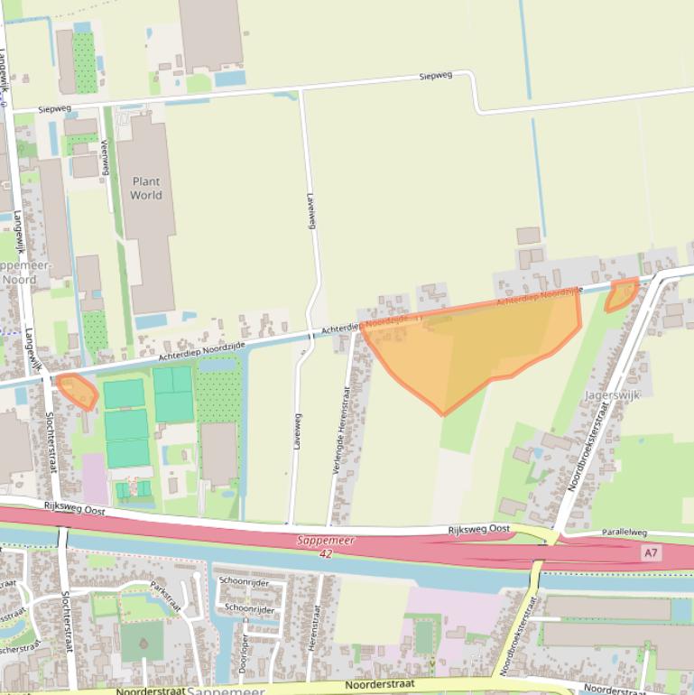 Kaart van postcodegebied 9611BR.