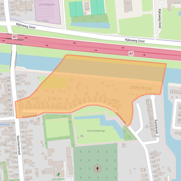 Kaart van postcodegebied 9611CG.