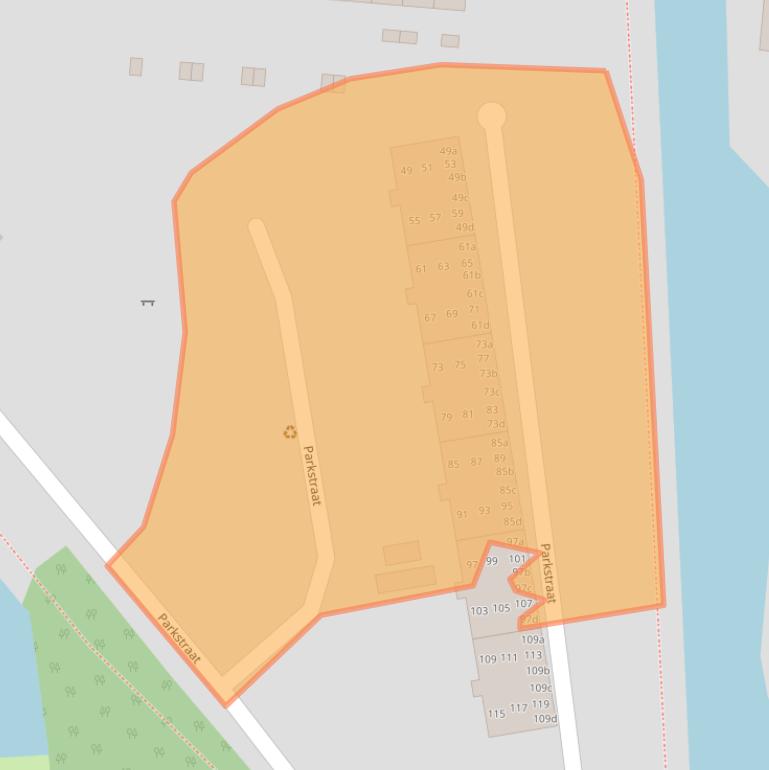 Kaart van postcodegebied 9611CH.