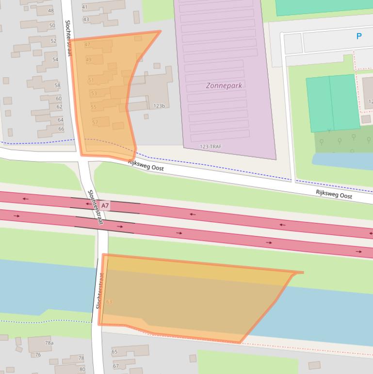 Kaart van postcodegebied 9611CM.