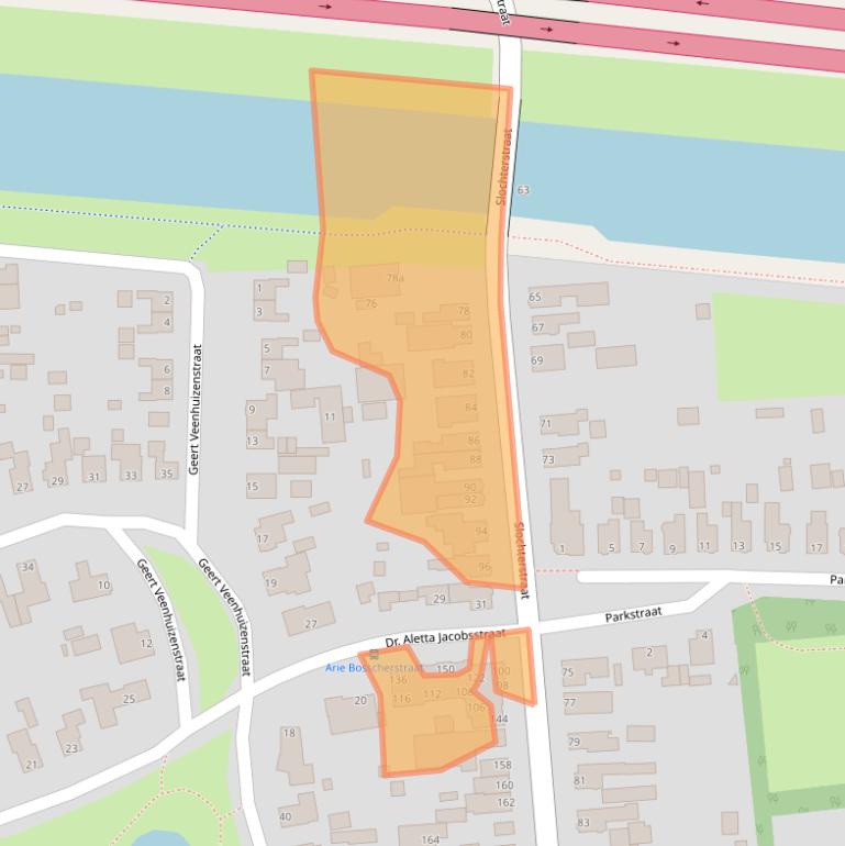 Kaart van postcodegebied 9611CS.