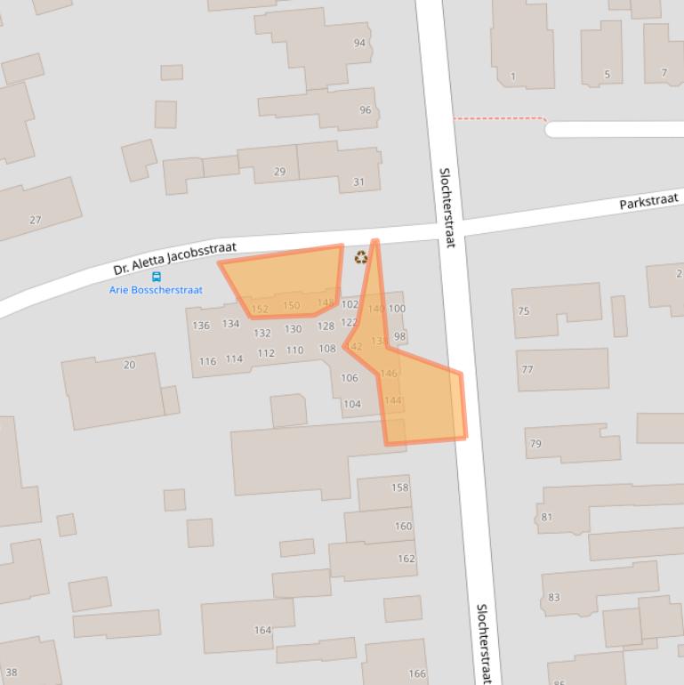 Kaart van postcodegebied 9611CT.