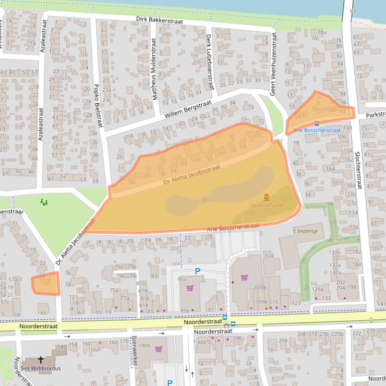 Kaart van postcodegebied 9611EA.