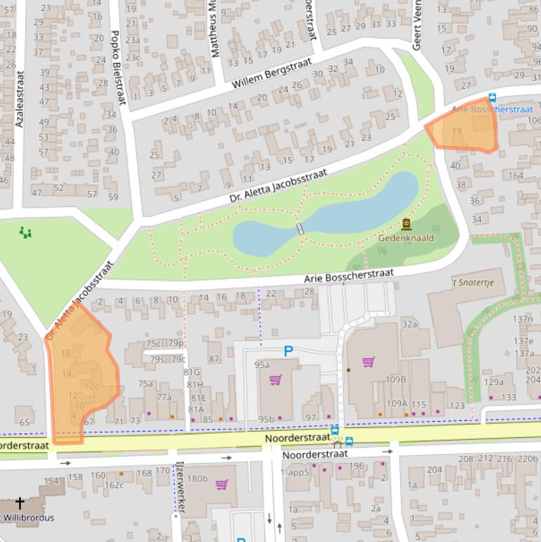 Kaart van postcodegebied 9611EB.