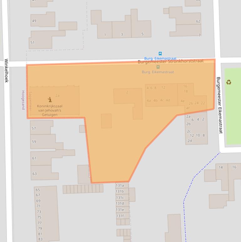 Kaart van postcodegebied 9611ED.