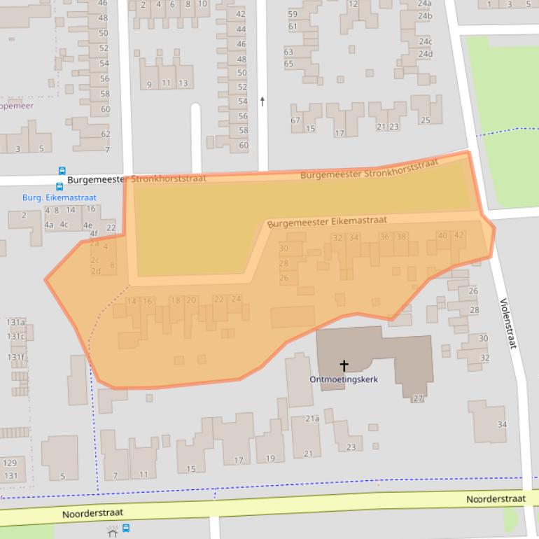 Kaart van postcodegebied 9611EH.