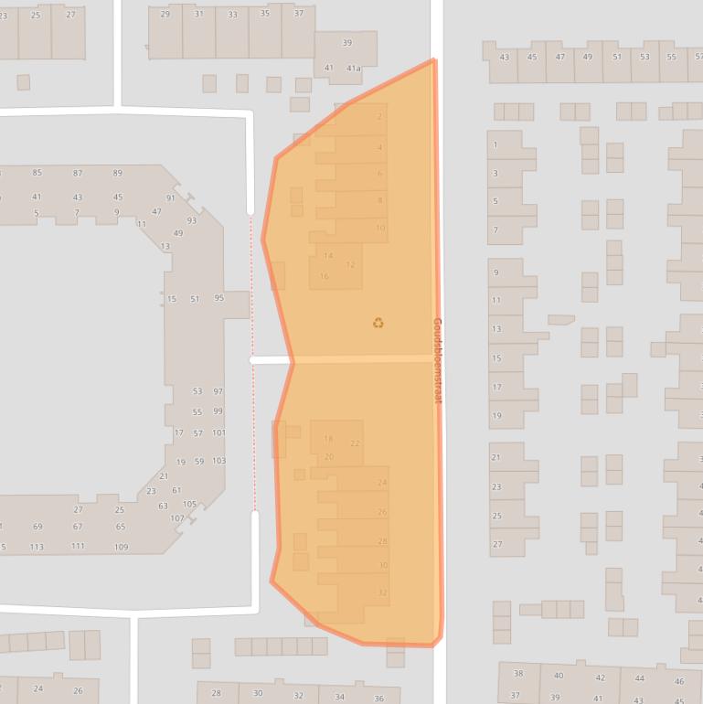 Kaart van postcodegebied 9611GE.