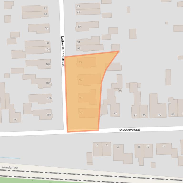 Kaart van postcodegebied 9611JM.