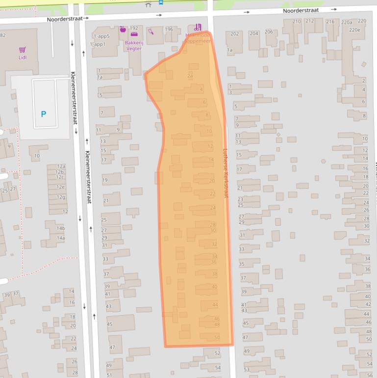 Kaart van postcodegebied 9611JN.