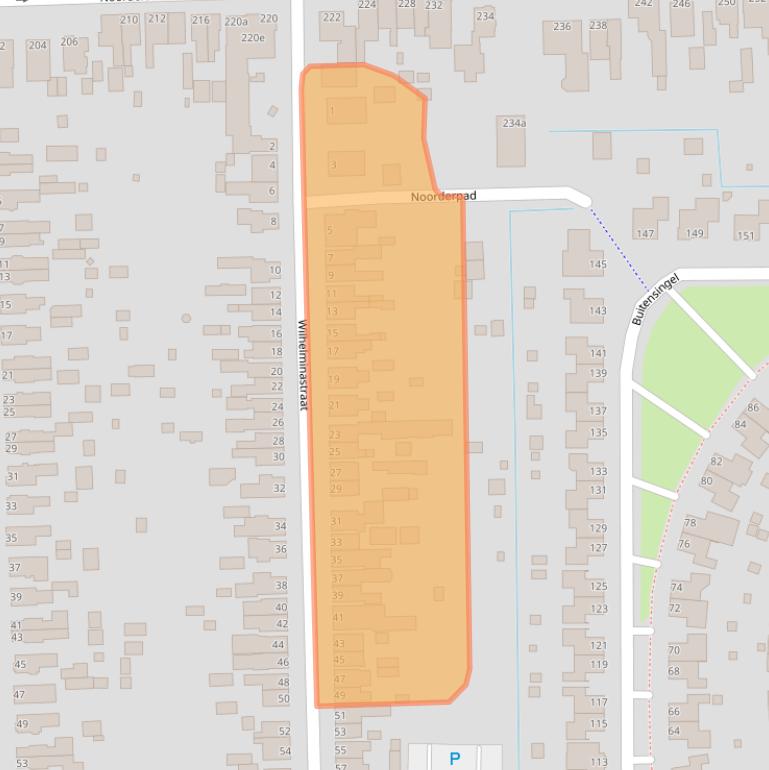 Kaart van postcodegebied 9611JS.