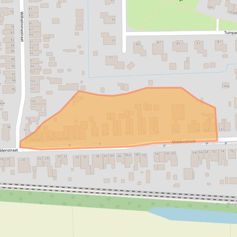 Kaart van postcodegebied 9611KH.