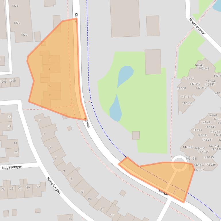 Kaart van postcodegebied 9611LD.