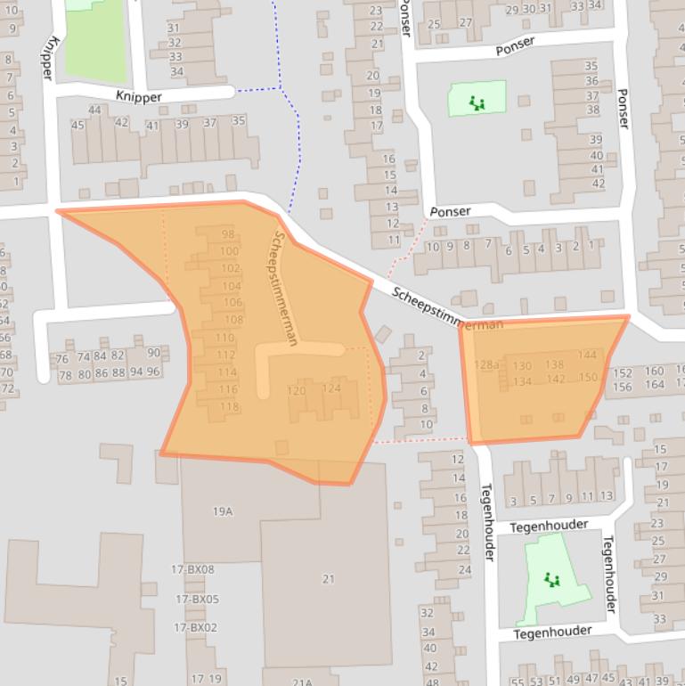 Kaart van postcodegebied 9611LP.