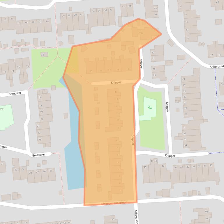 Kaart van postcodegebied 9611MA.