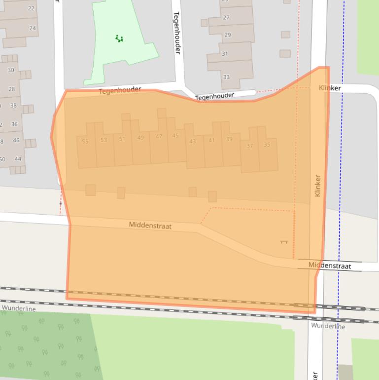 Kaart van postcodegebied 9611MP.