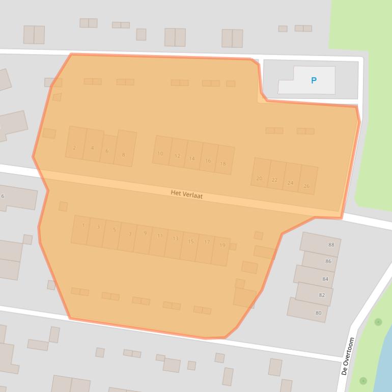 Kaart van postcodegebied 9613CN.