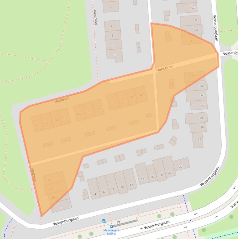 Kaart van postcodegebied 9613DM.