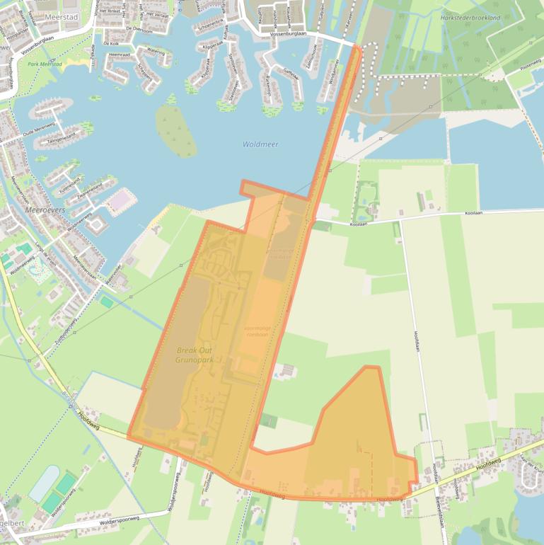 Kaart van postcodegebied 9614AD.