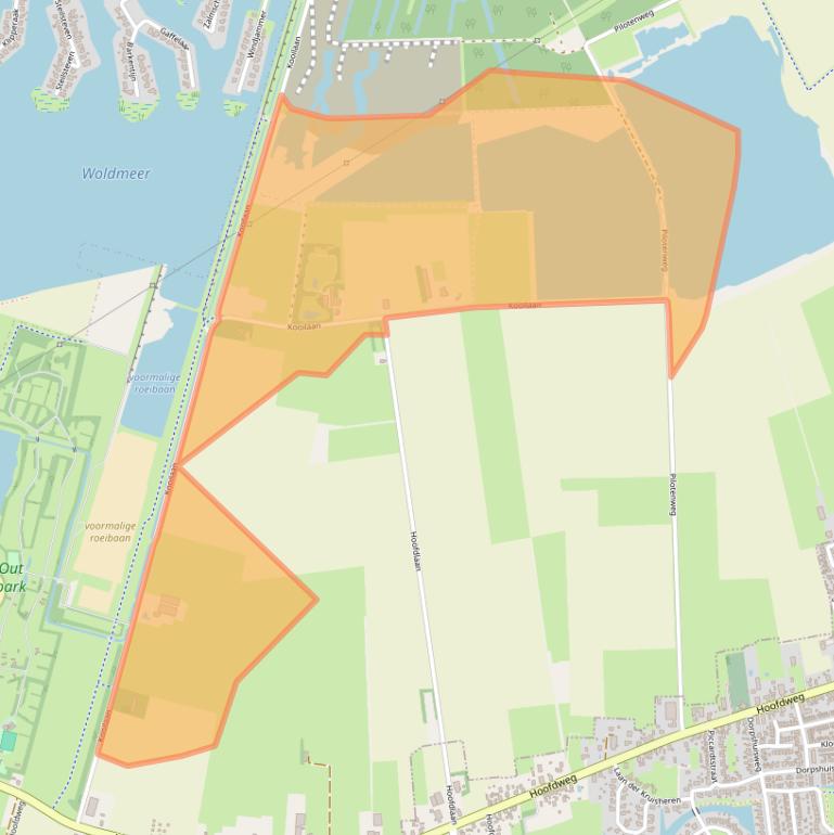 Kaart van postcodegebied 9614TC.