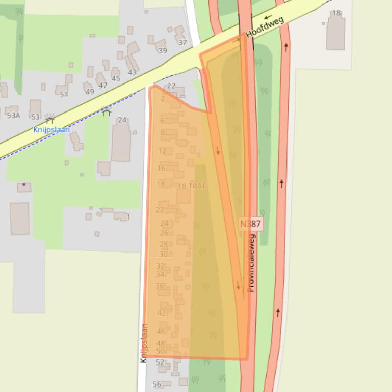 Kaart van postcodegebied 9615BE.